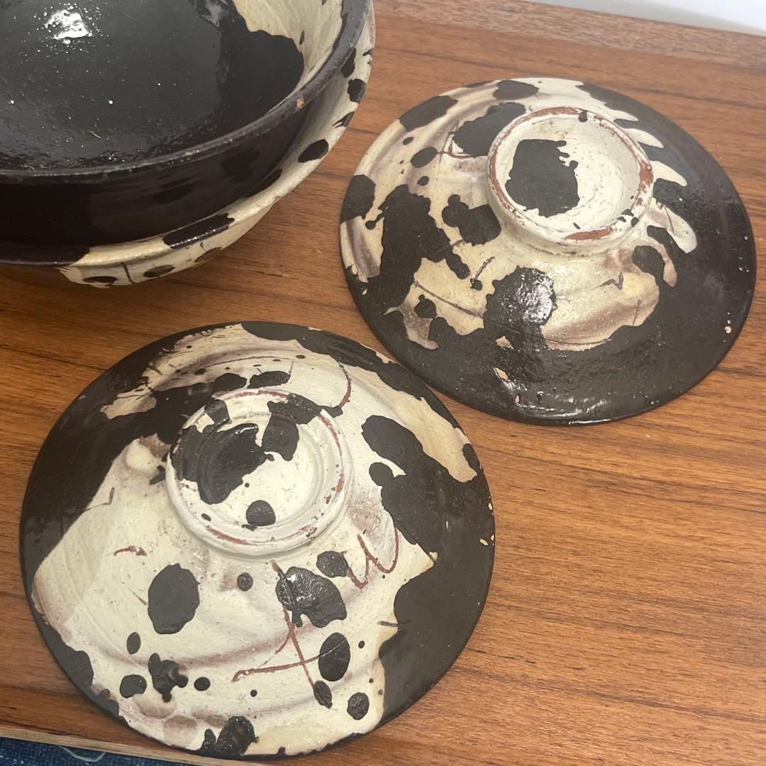 作家もの　蓋物　蓋付丼