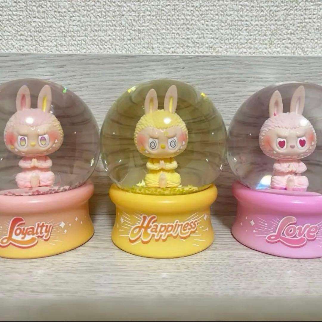 ポップマート　ラブブ　スノードーム 3個セット