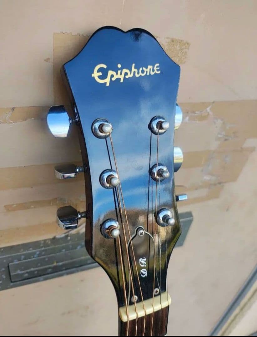 美品 Epiphone DR-100 NA コンタクトPU２個搭載エレアコ