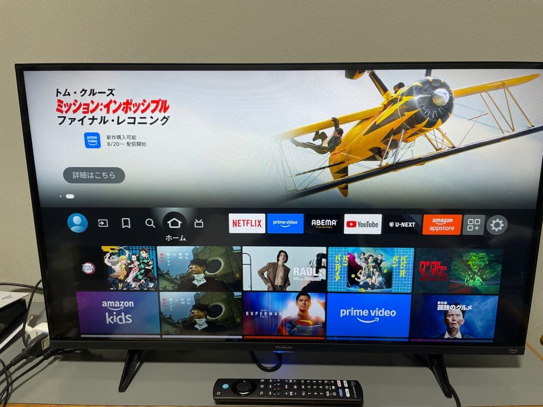 状態良 24年製　FUNAI　firetv　テレビ FL-32HF170　32型