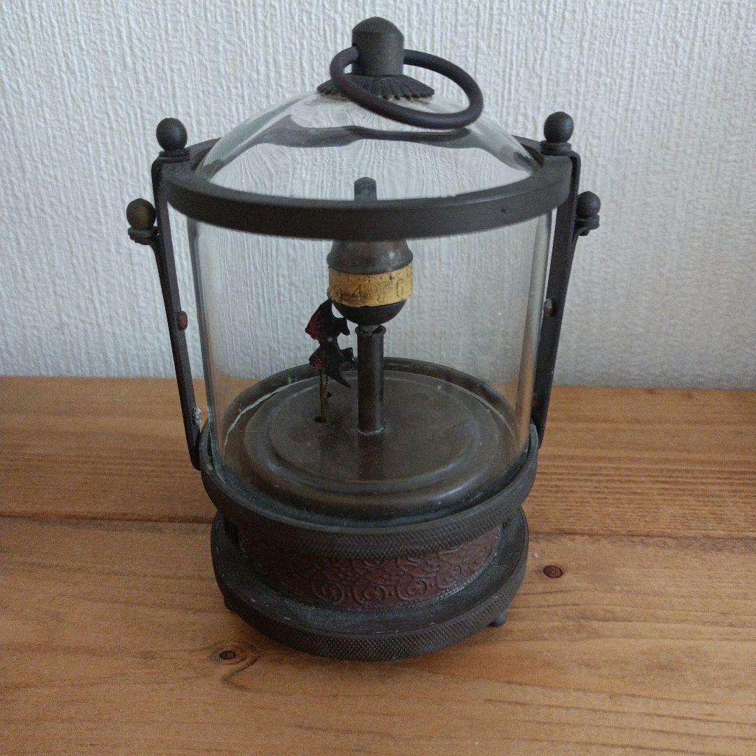 【希少品】中華骨董 機械式ゼンマイ時計 からくり 魚時計 アンティーク レトロ