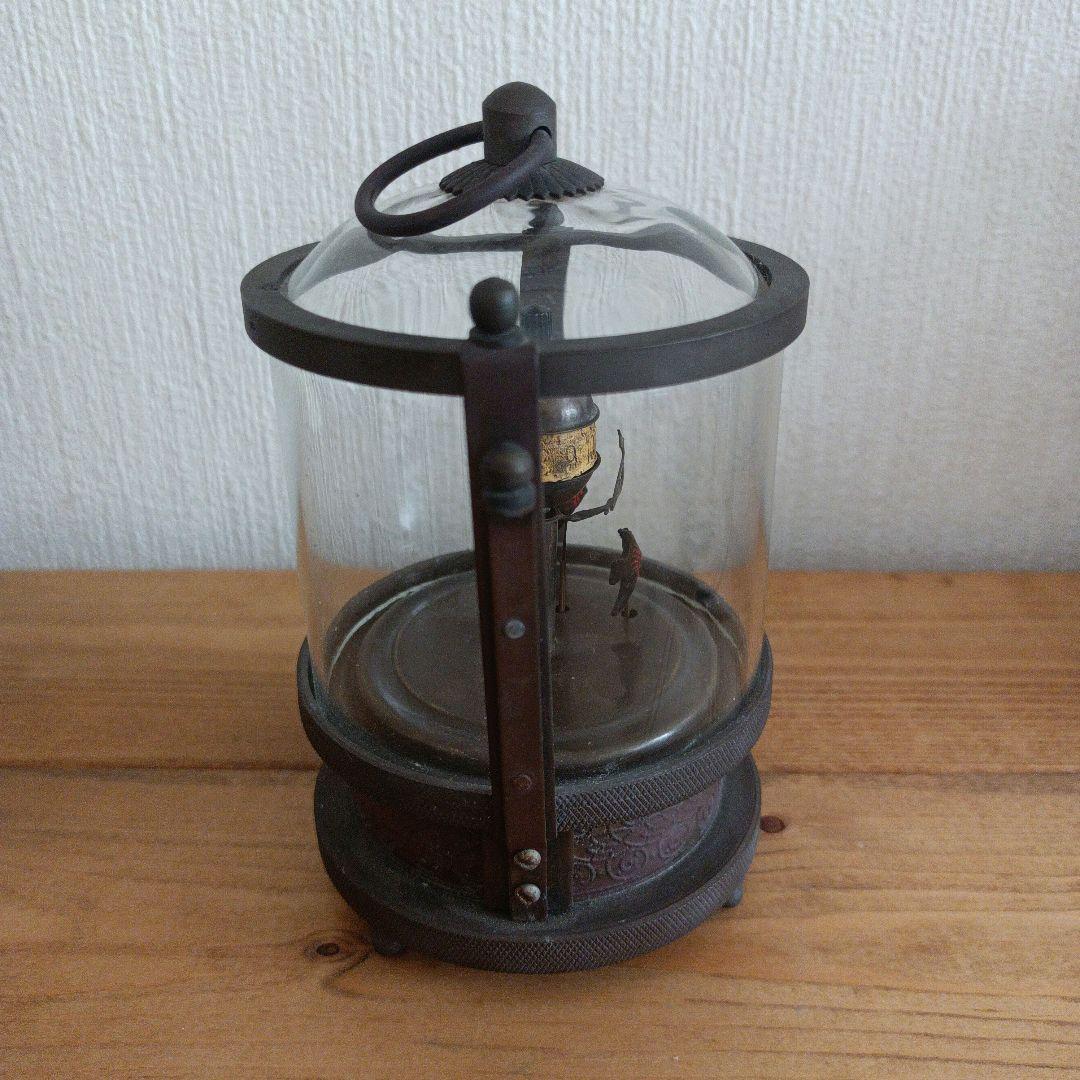 【希少品】中華骨董 機械式ゼンマイ時計 からくり 魚時計 アンティーク レトロ