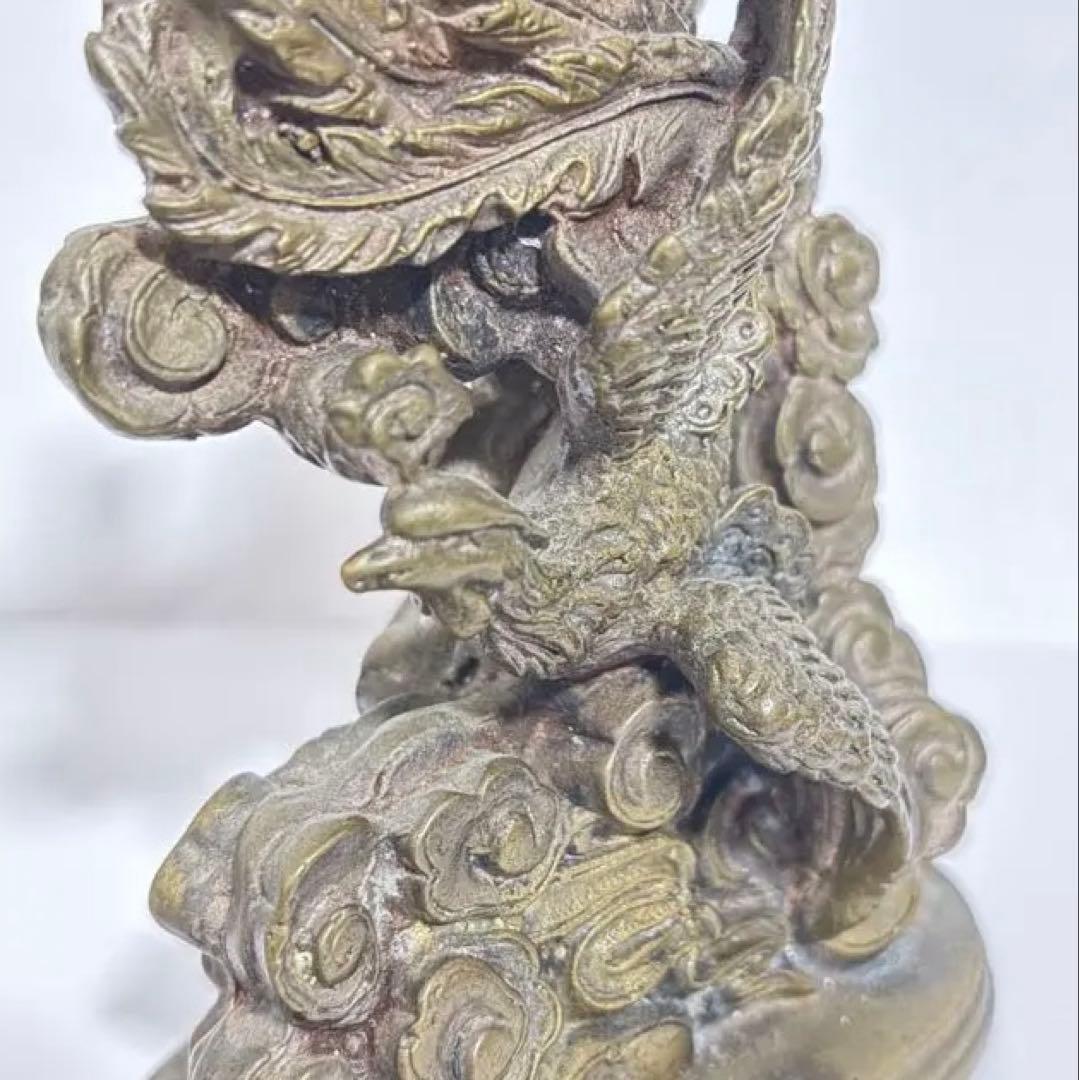 鳳凰 フェニックス 火の鳥 合金製 置物 592g 重厚 オブジェ タイ製