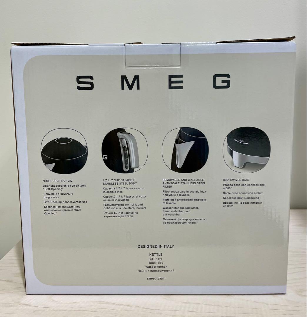 【新品未使用品】SMEG スメッグ ケトル(マットブラック)