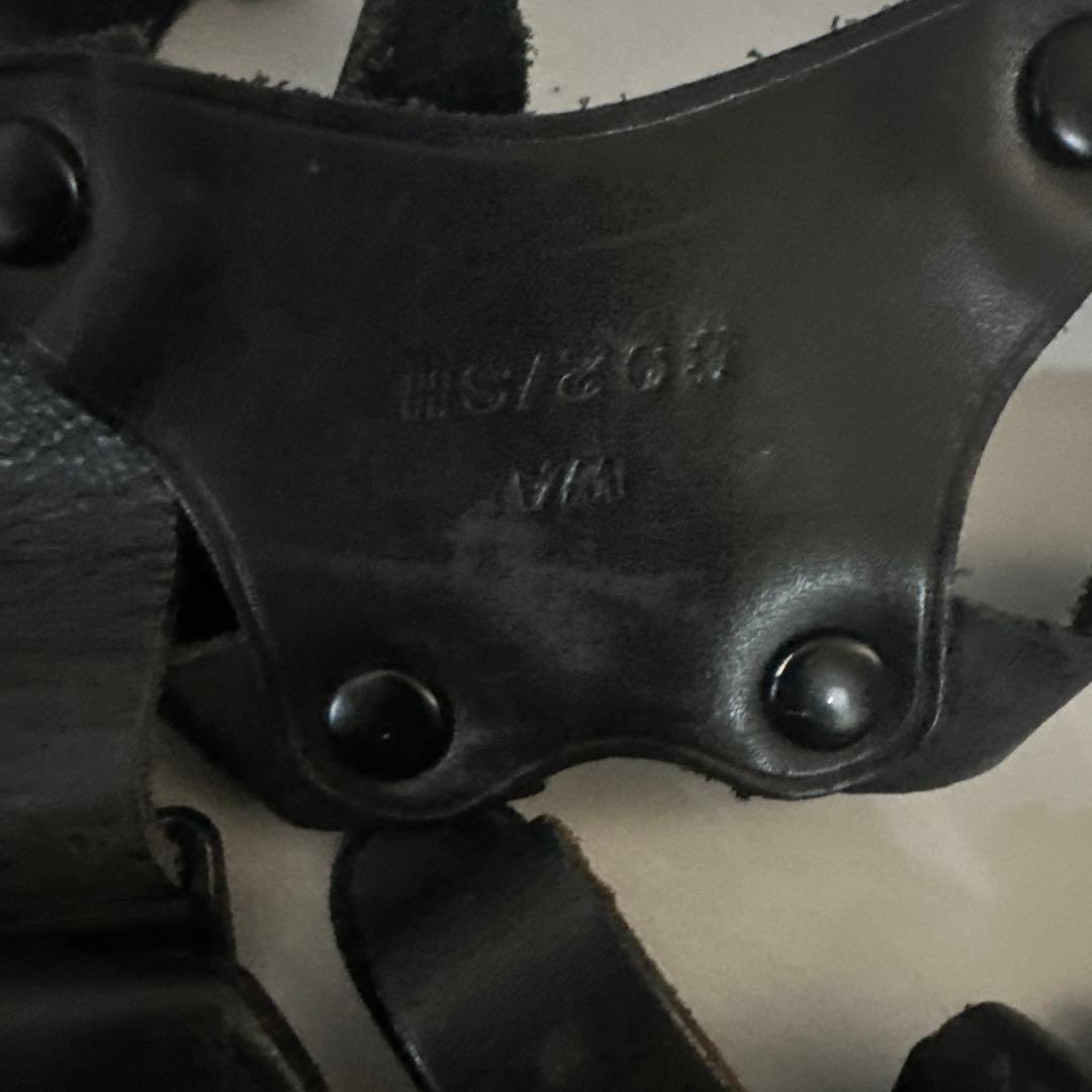 WA ダイハード 本革レザーショルダーホルスターM9 M92F専用　ブラック