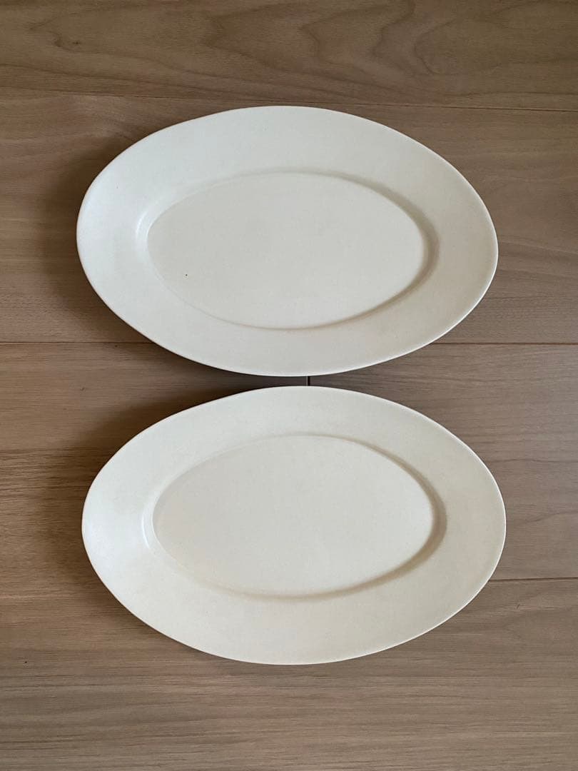 結城智子さん　オーバル皿　2枚セット　23.5cm