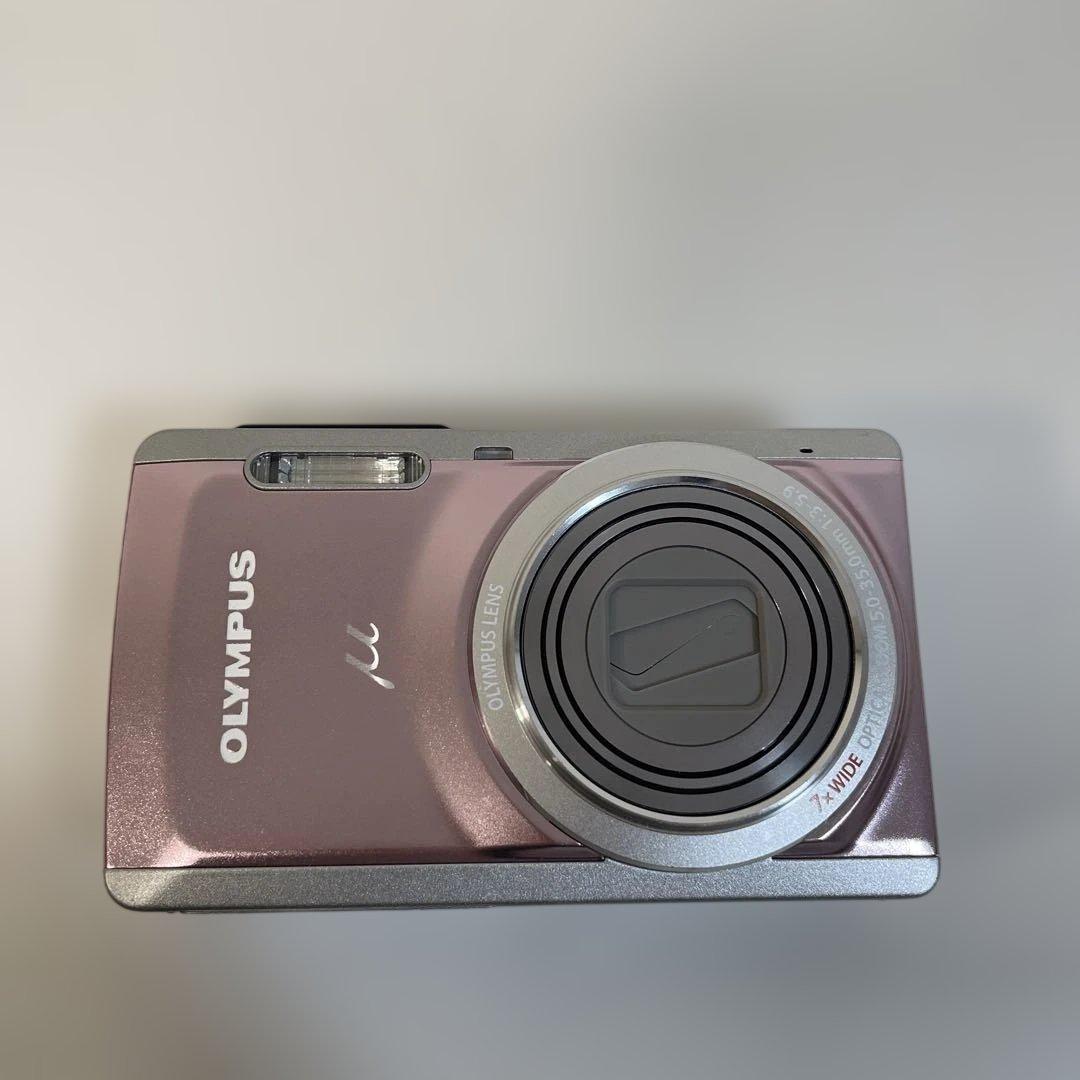 ジャンク扱い　OLYMPUS ピンク コンパクトデジタルカメラ