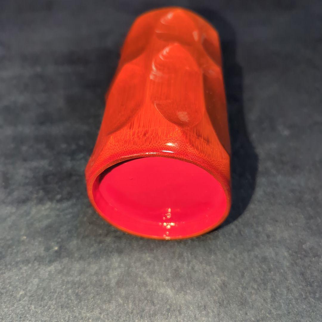 竹細工 漆塗り ハンドメイド用途色々 器、花瓶 インテリア