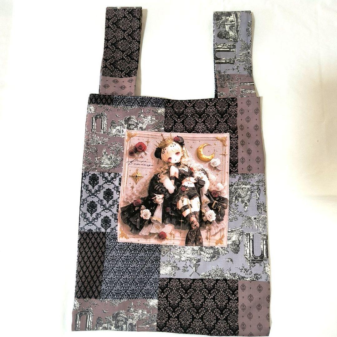 ひめゆり様】ハンドメイドオーダー★女の子★畳めるエコバッグLL　2点