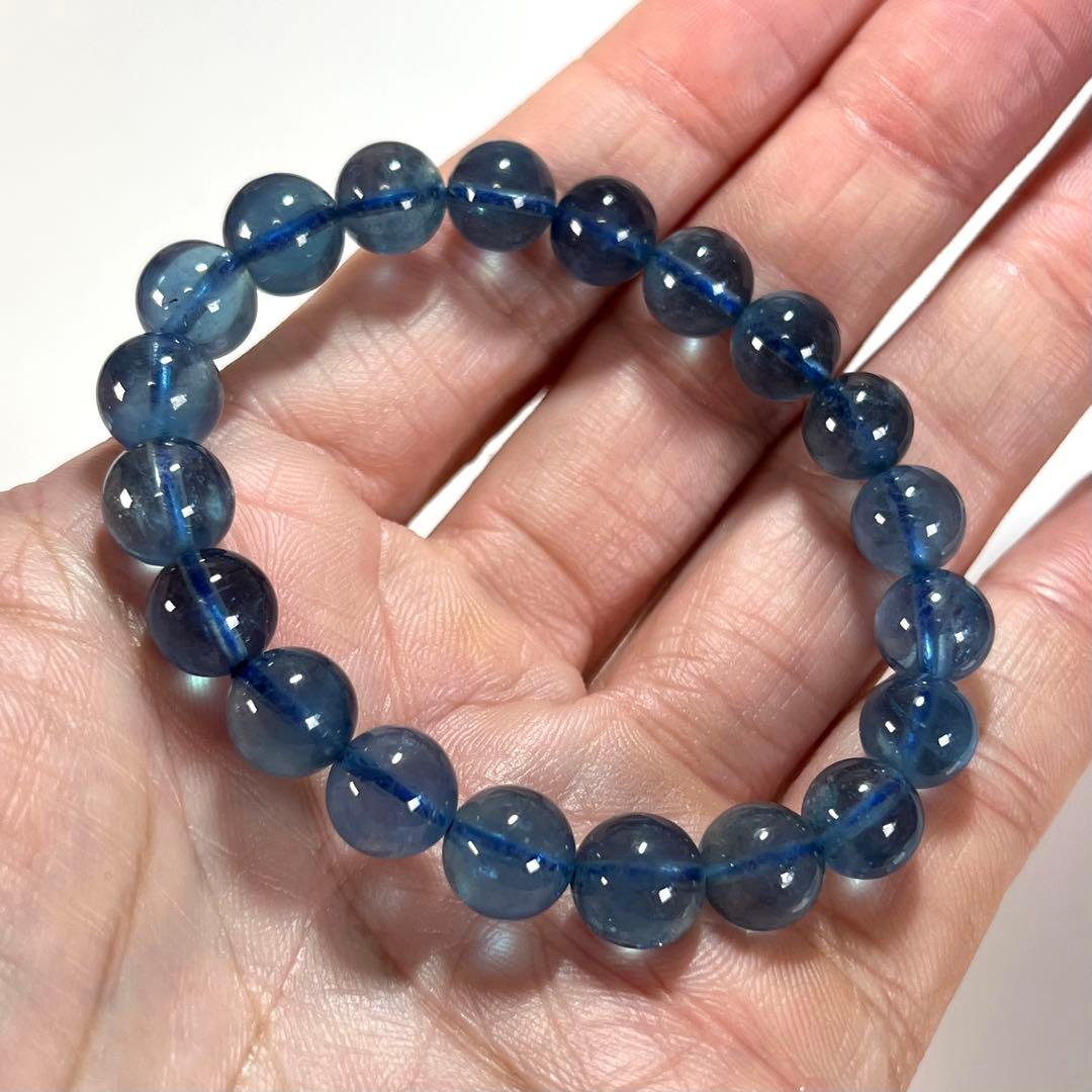 ブラジル産　サンタマリアアクアマリンブレスレット　2-4