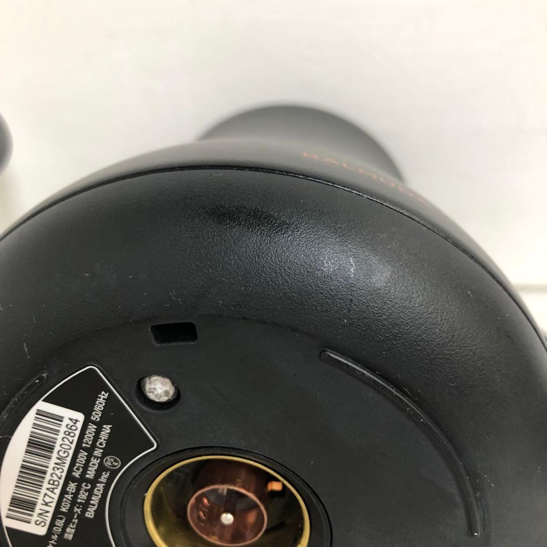 バルミューダ　BALMUDA 電気ケトル　K07A-BK 0.6L