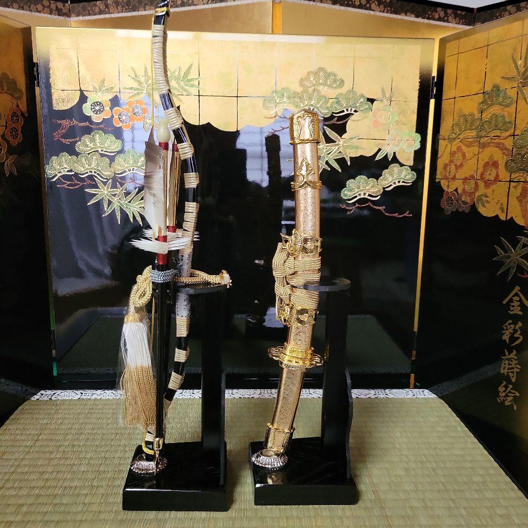 五月人形　K503　金箔と松竹梅　O