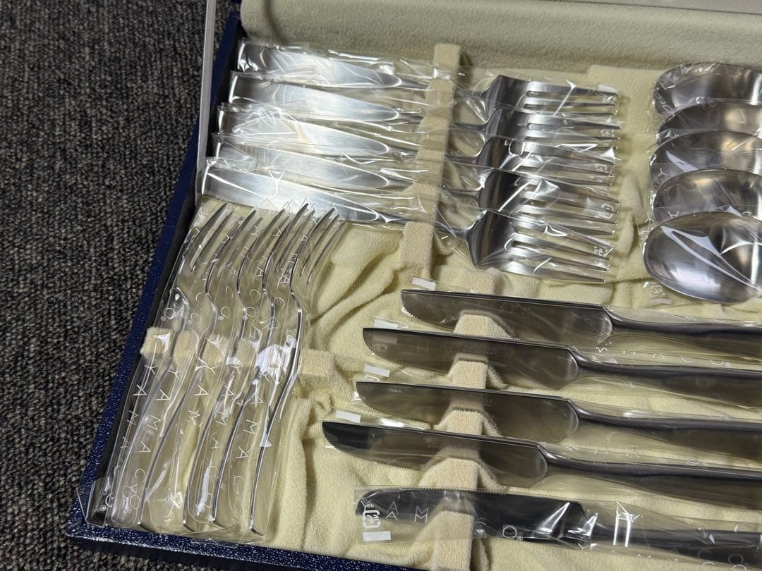 【新品】 YAMACO カラトリー 25本 ディナー セット クリスタルライン