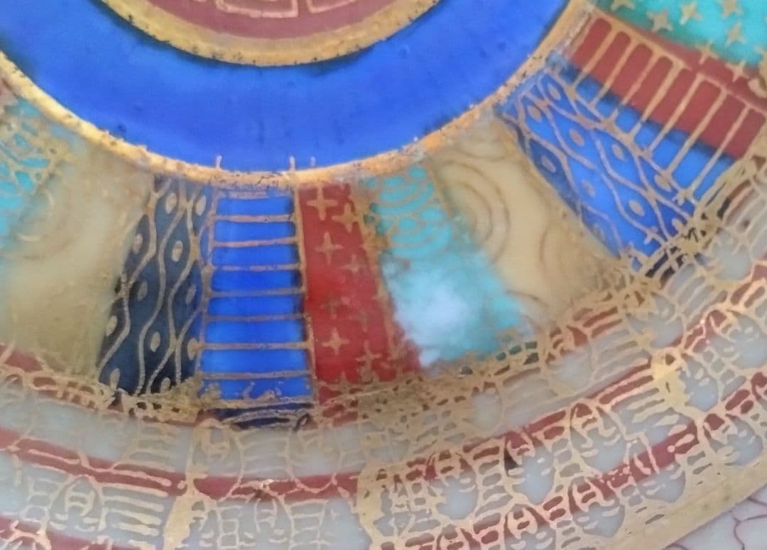 アンティーク　オールドジャパン　千人顔　金彩　ラスター彩　お皿12枚セット