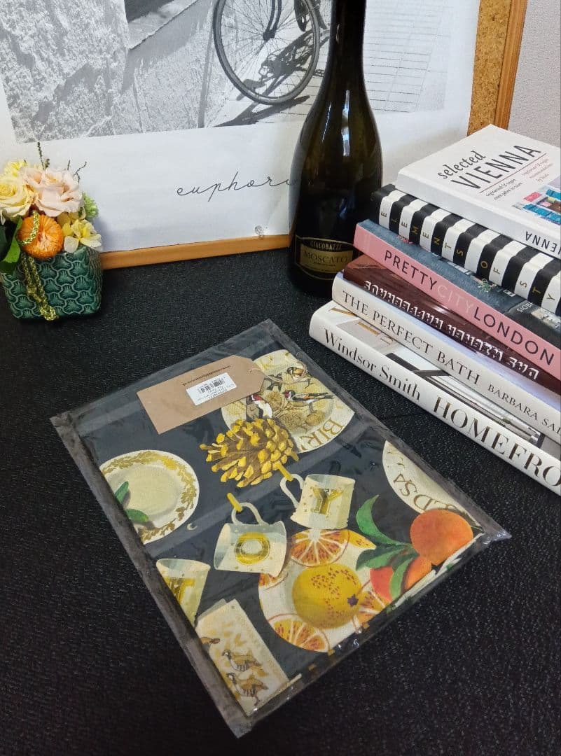 【ピノノ】EBミッドナイトロビンプレート＆クリスマスドレッサーティータオル