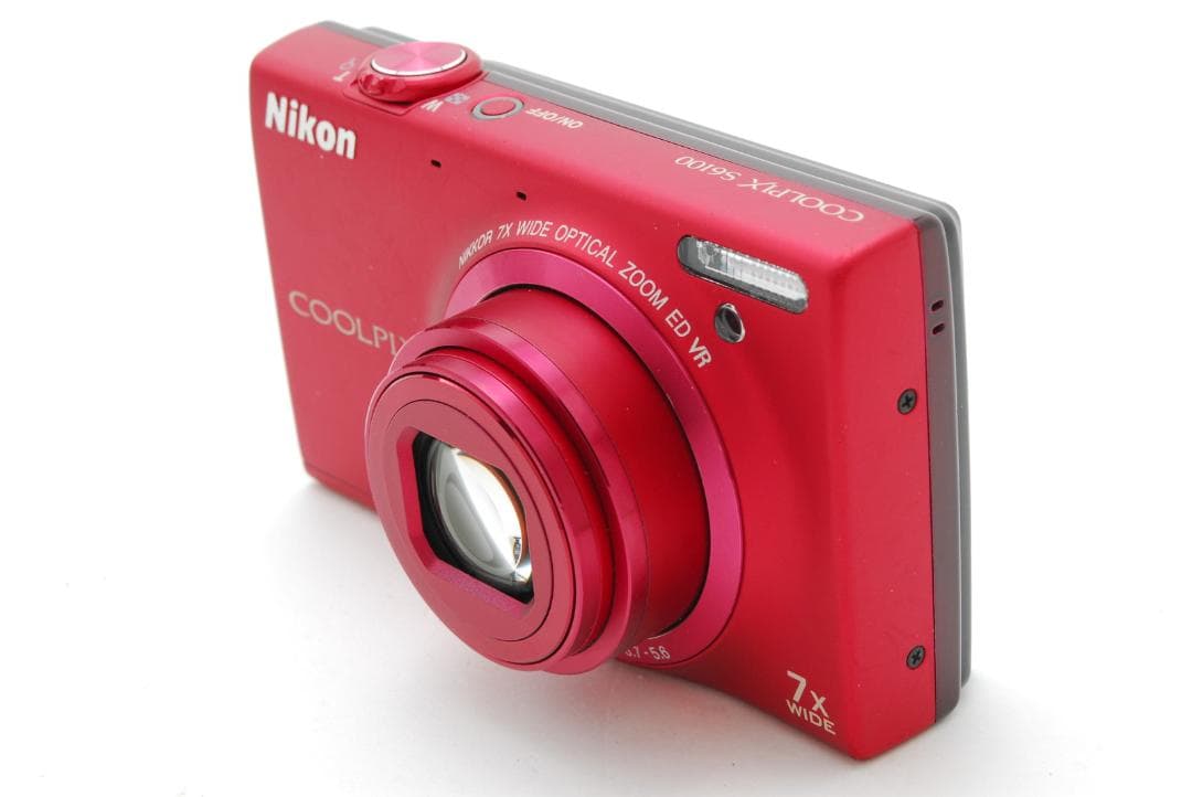 Nikon COOLPIX S6100 赤 付属品多数 動作確認済み