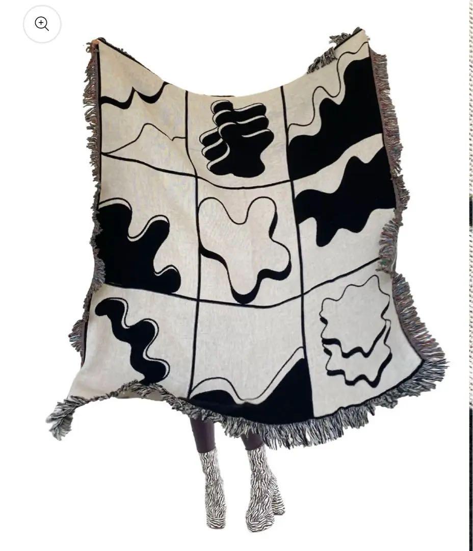 【CLR Shop】Amoeba Woven Throw Blanket