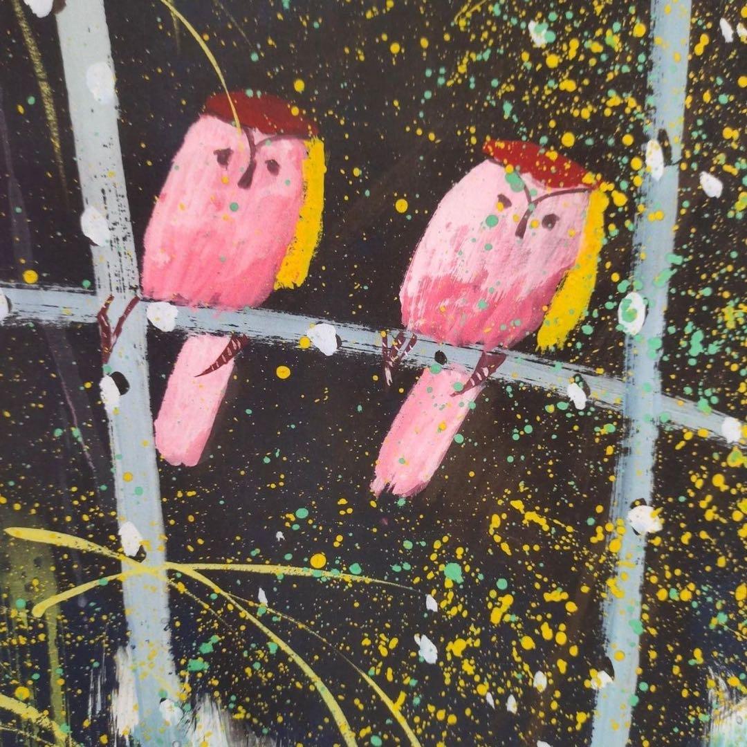 黄永玉 盛荷図 掛軸 宣紙装裱 168cm