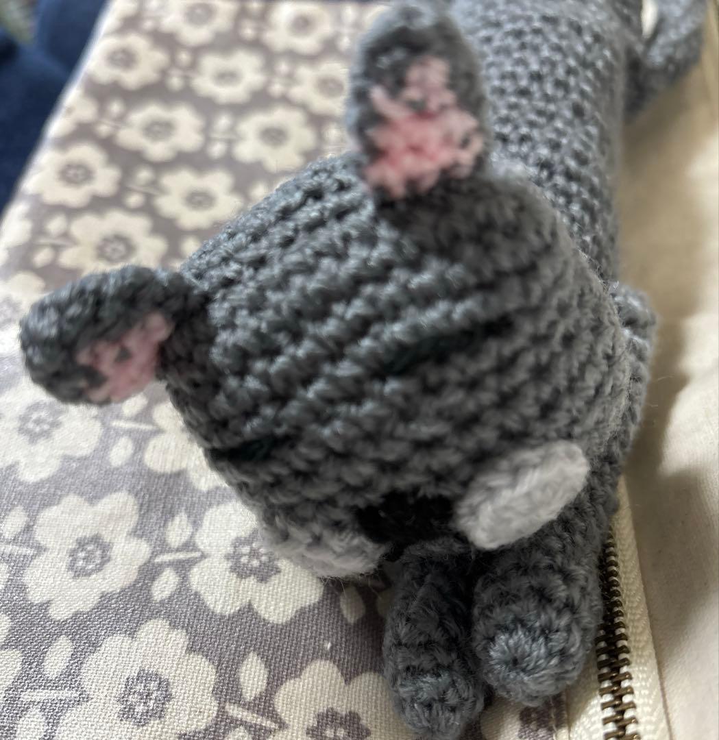 sold！まったり猫ちゃん　（濃いグレー） ありがとうございました