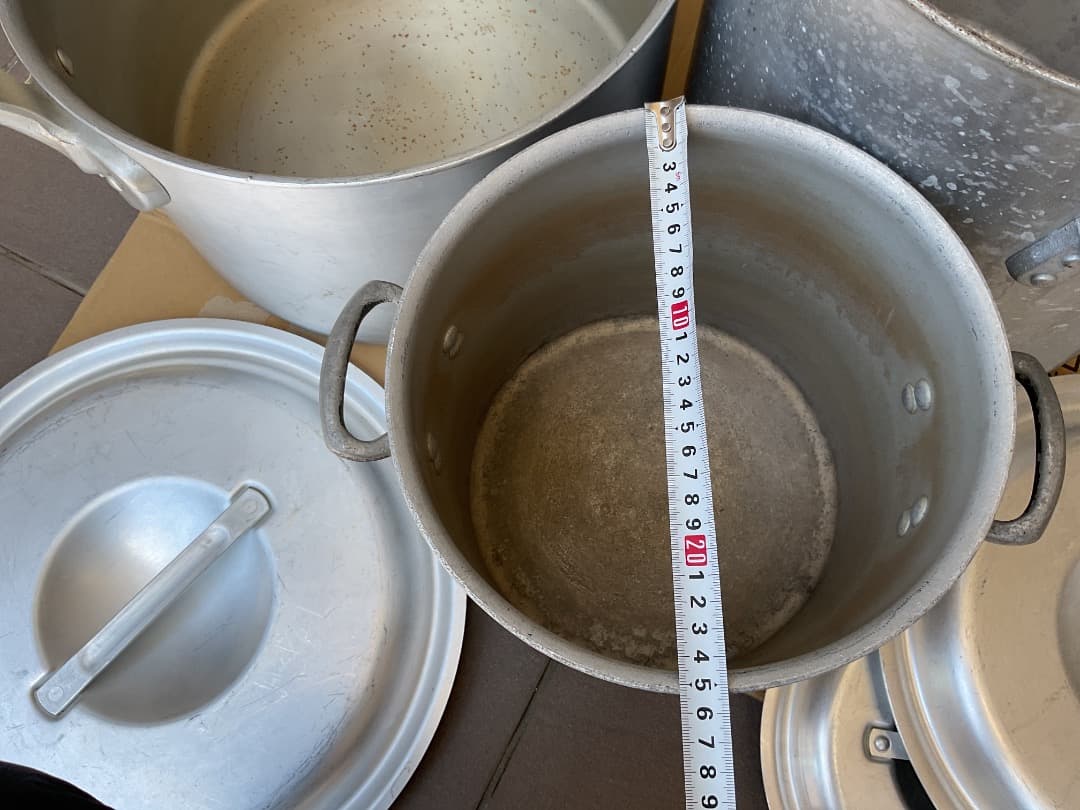 アルミ鍋　寸胴　３点セット　AKAO DON original 業務用