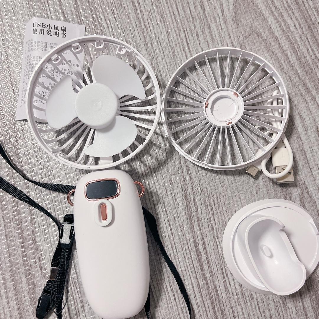 最安値☘️ポータブルファン ハンディ 5イン1 手持ちミニファン USB充電