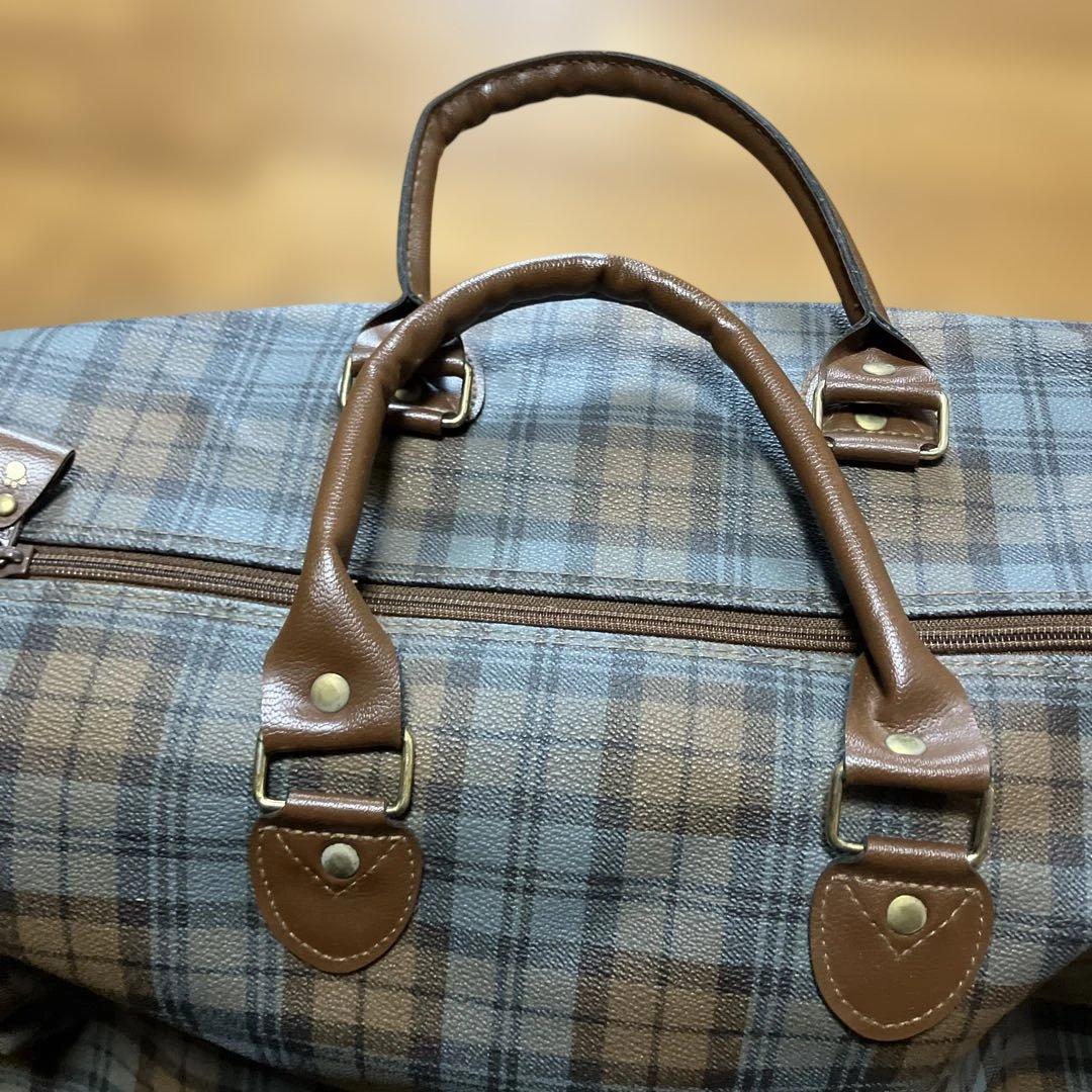 激レア！サンリオMr. Bear's Dream チェック柄ボストンバッグ