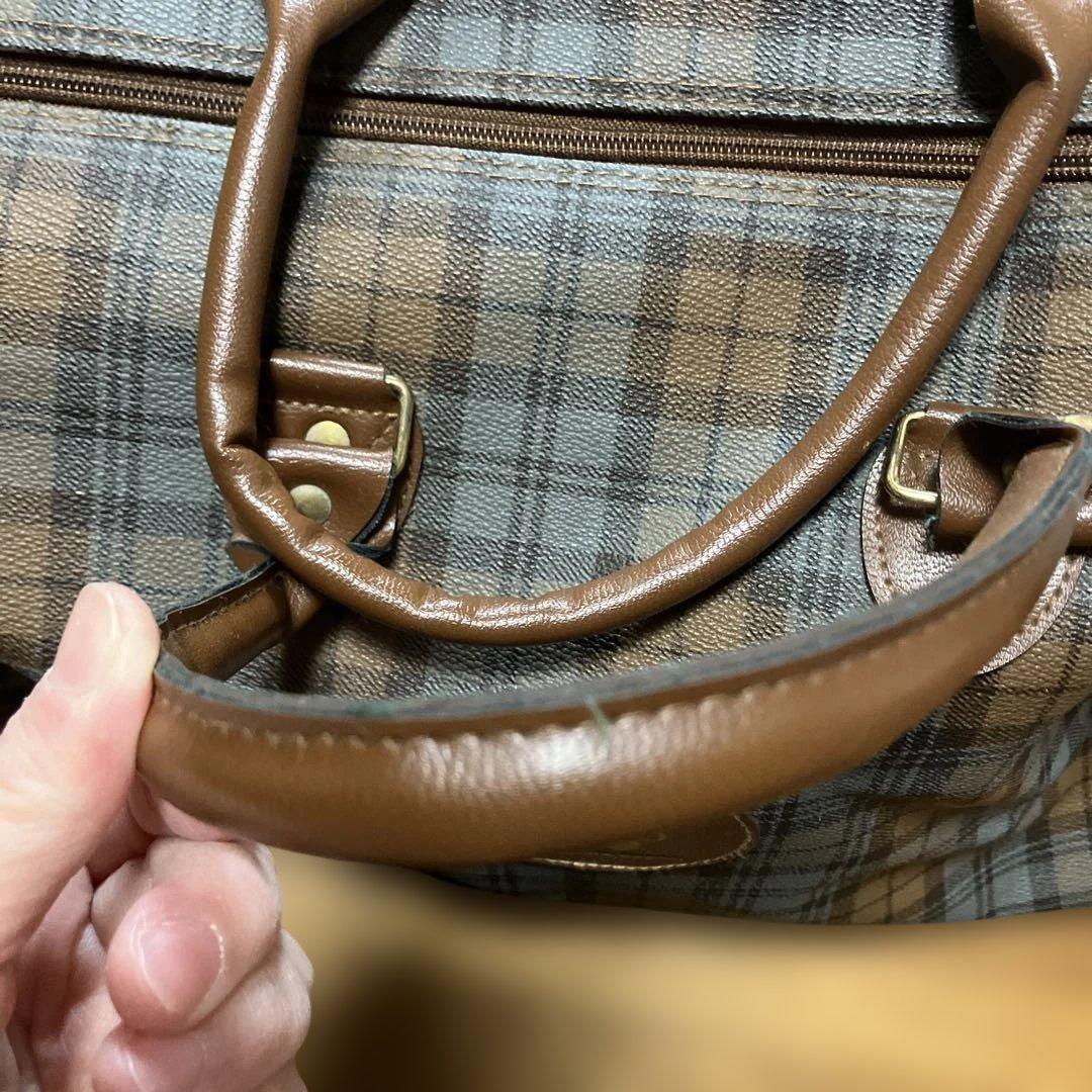 激レア！サンリオMr. Bear's Dream チェック柄ボストンバッグ