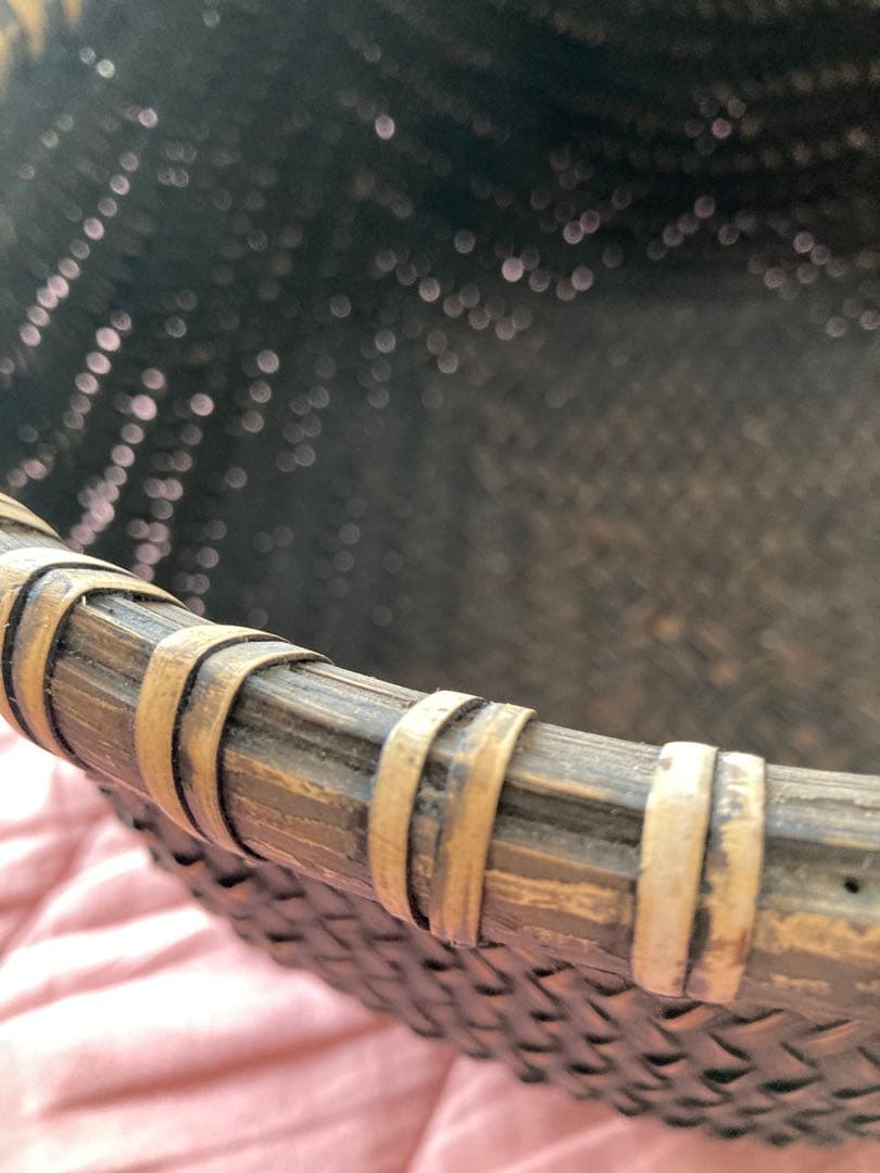 籠　味わいある飾り籠　物入れ