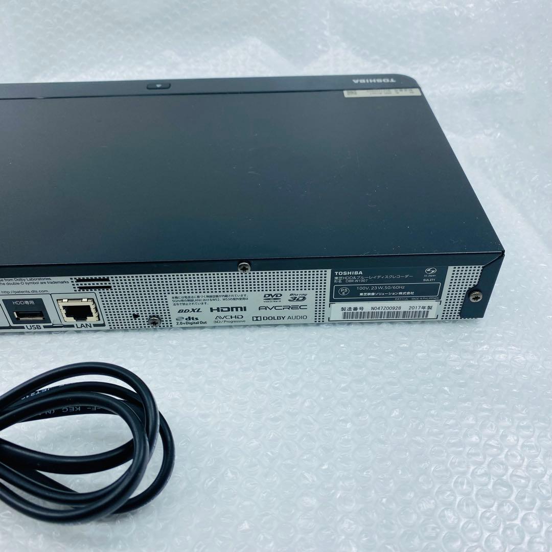 レコーダー TOSHIBA REGZA DBR-W1007