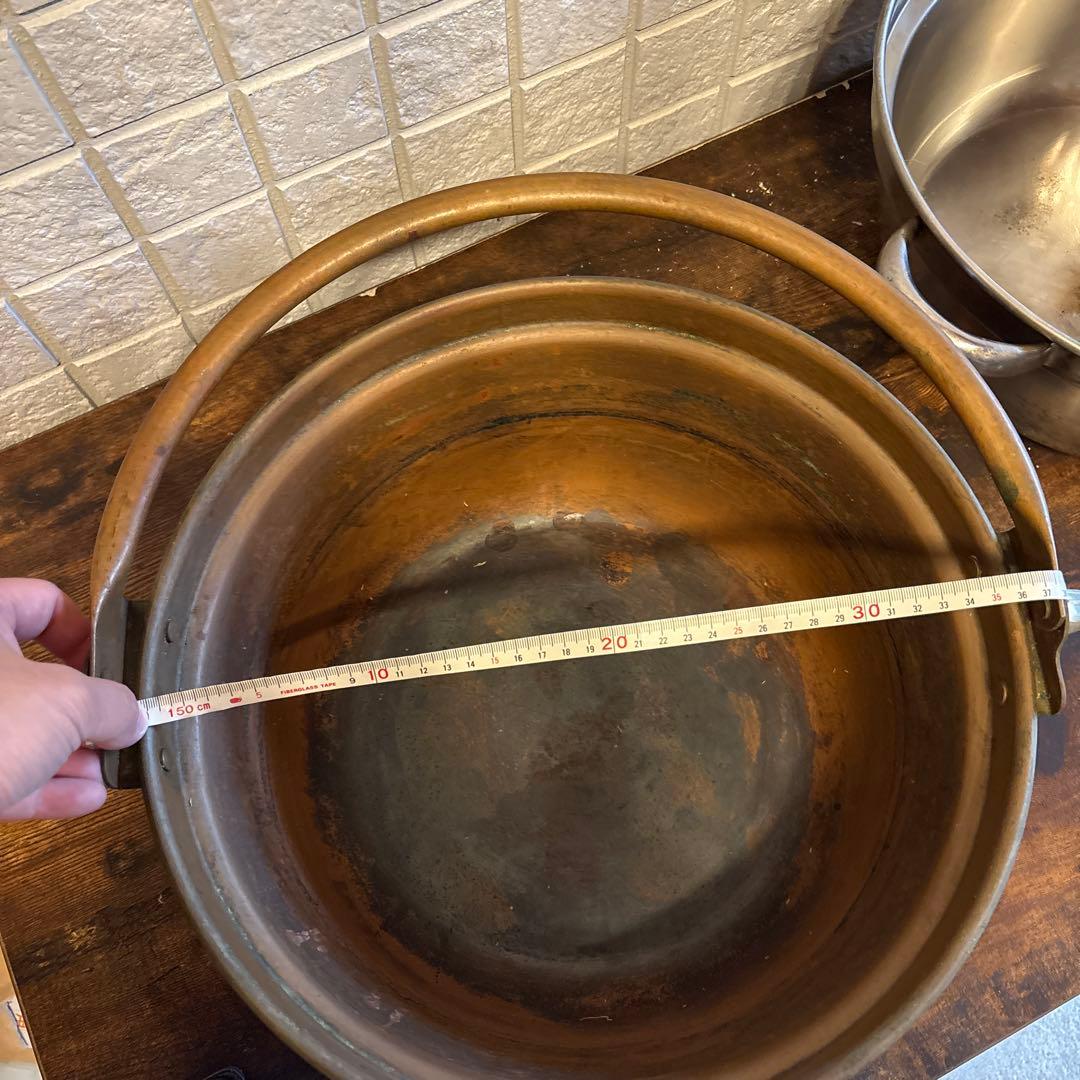 大鍋37cm両手業務用 銅鍋36型