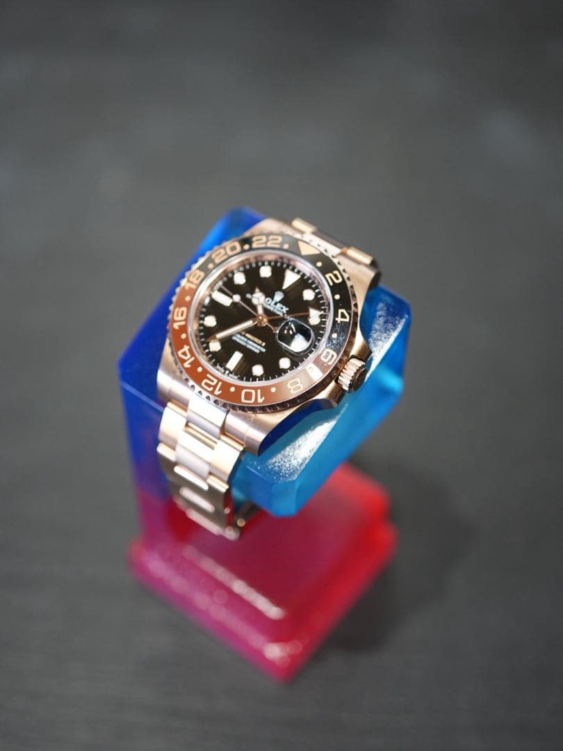 腕時計スタンド クリアレジンムントル バイカラー