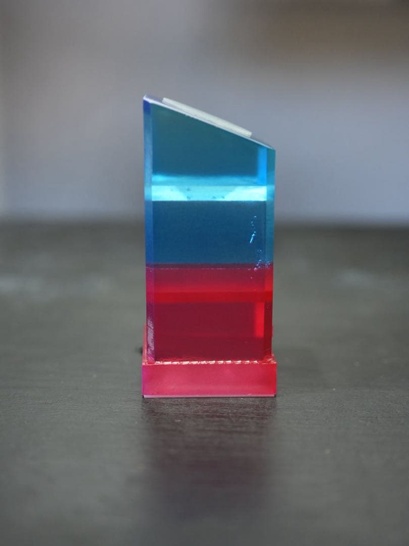 腕時計スタンド クリアレジンムントル バイカラー