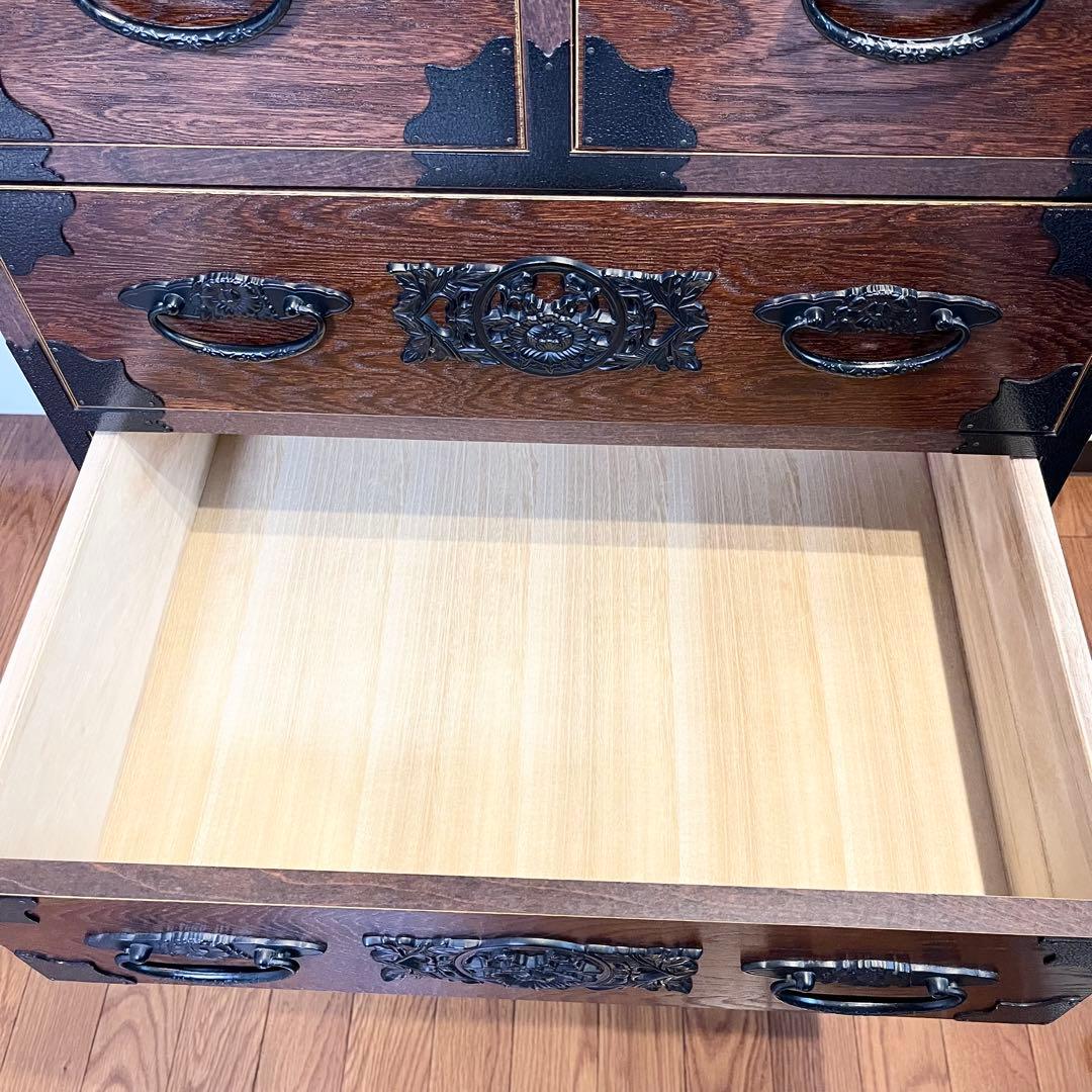 【美品級】岩谷堂箪笥級 欅 民芸家具 5段チェスト 整理箪笥 和家具 伝統工芸