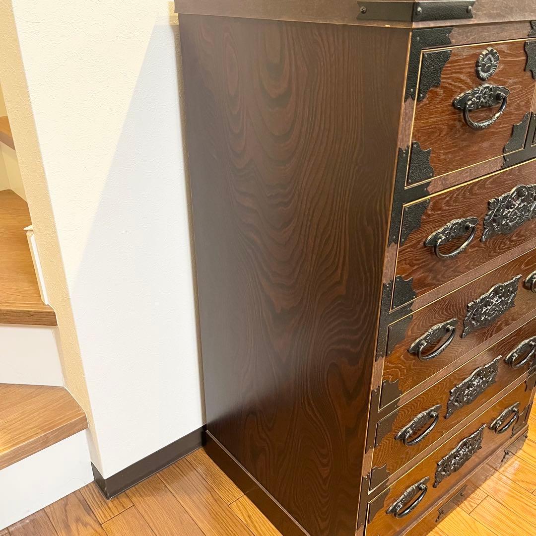 【美品級】岩谷堂箪笥級 欅 民芸家具 5段チェスト 整理箪笥 和家具 伝統工芸