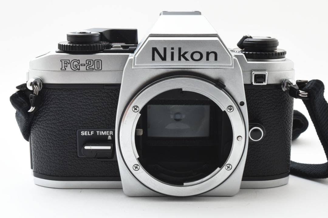 美品 ニコン FG-20 シルバー　フィルムカメラ　モルト新品交換済 C953