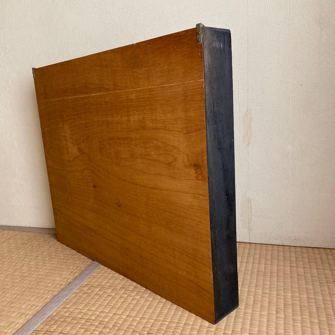 ★専用★ 壁掛黒コレクションケース　桐製ケース木製 2点セット