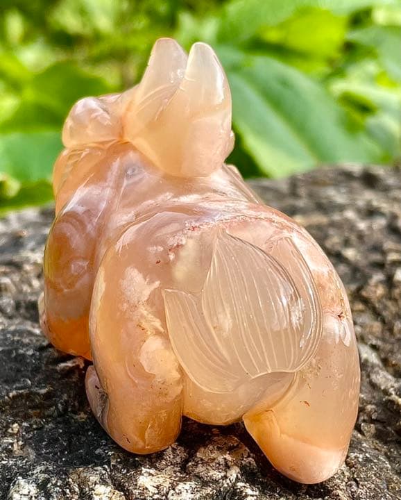 新年開運　蓄財☆招財☆天然 水晶 貔貅 ヒキュウ 彫刻 天然石　水晶　風水置物2