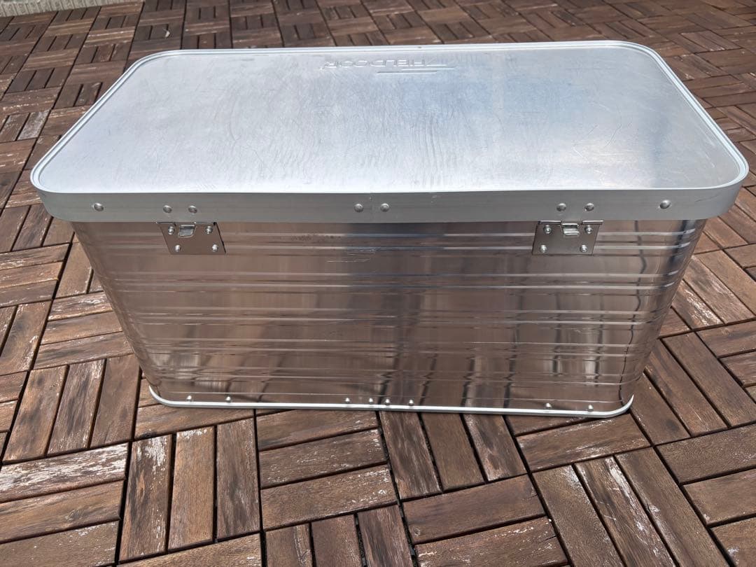 FIELDOOR アルミコンテナボックス Mサイズ（ペグハンマー、ロープ付き）