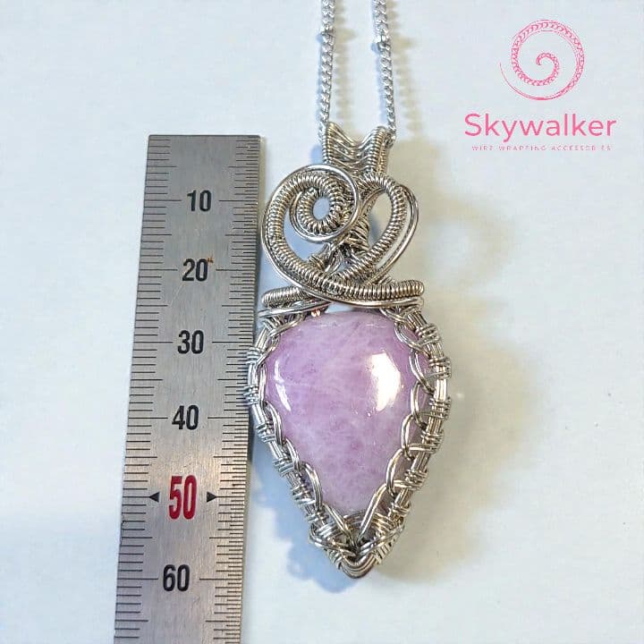 クンツァイト✵ワイヤーラッピングペンダントトップ