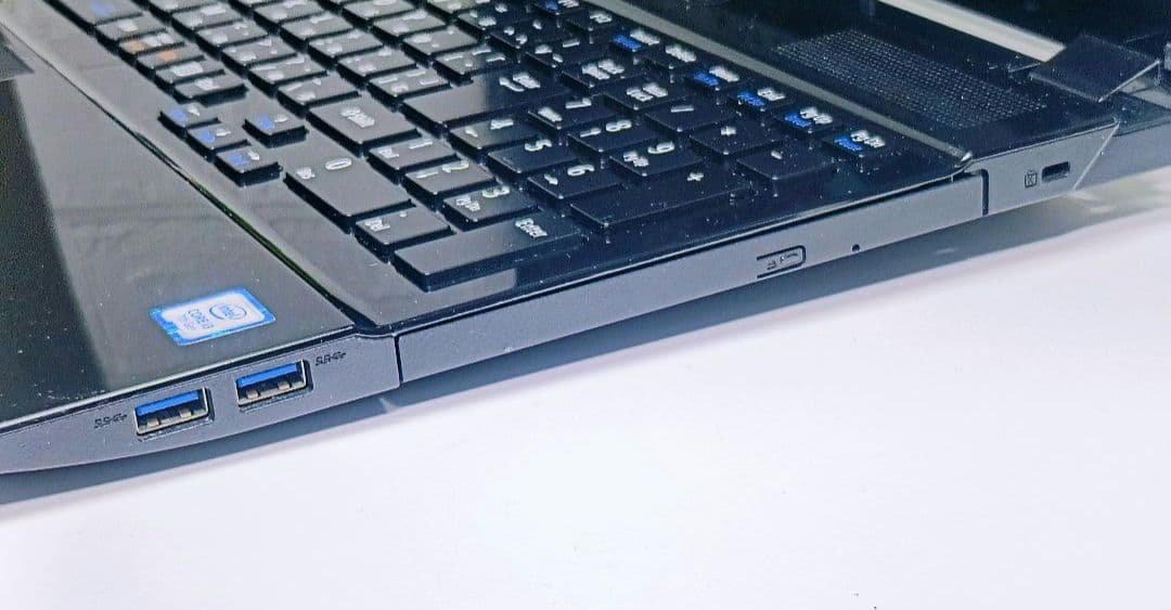 超大容量1TB‼️YouTube✨オフィス✨カメラ付き黒ノートパソコン✨設定済