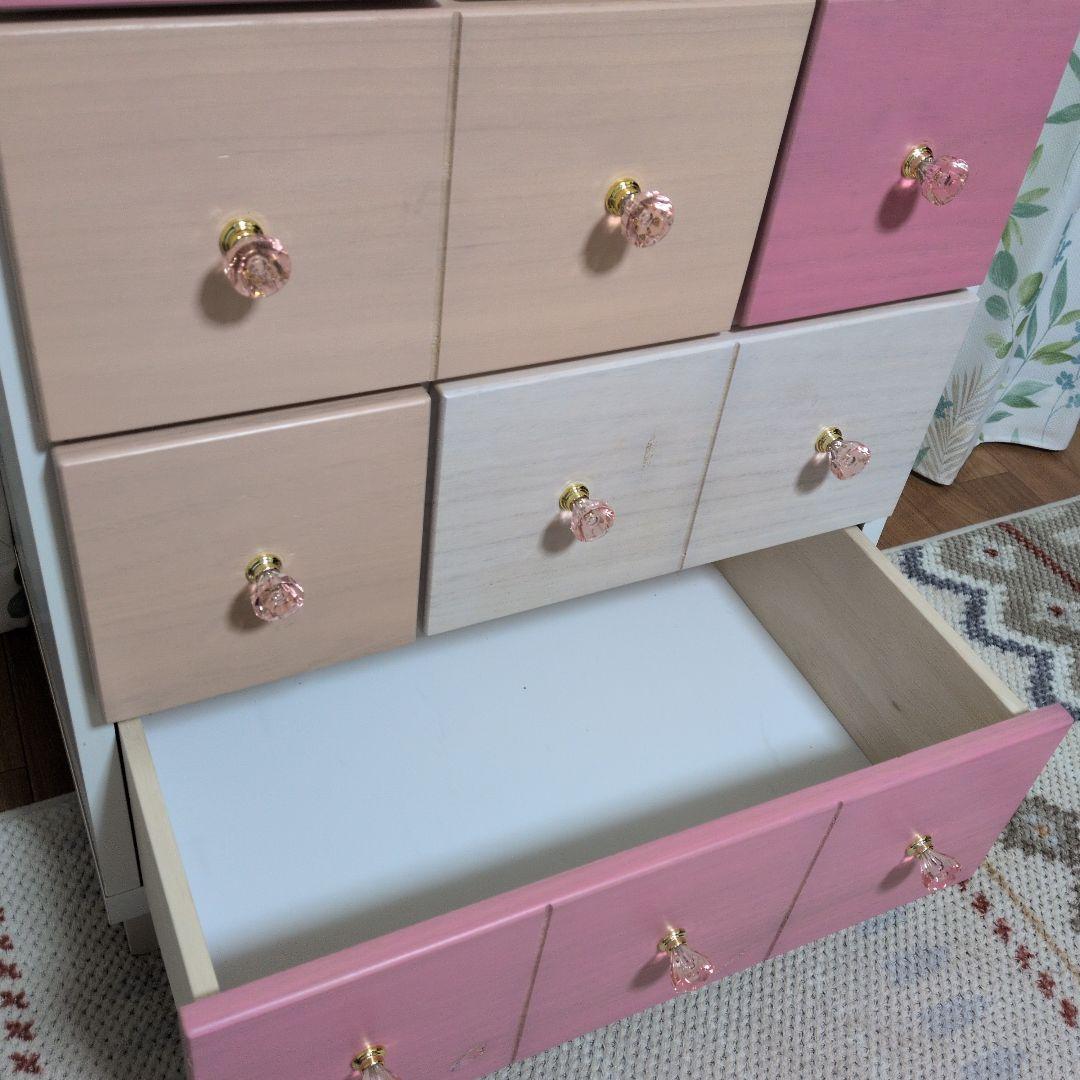 ニトリ　チェスト　ピンク　姫系　可愛い♡