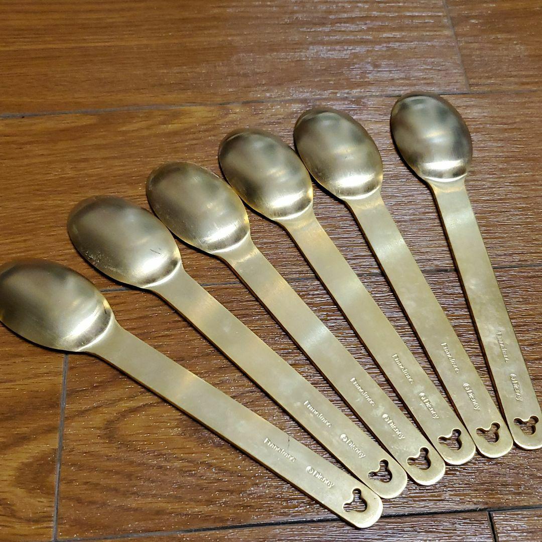 【新品】ミッキー柄　ゴールド　スプーン　ディズニー×Francfranc
