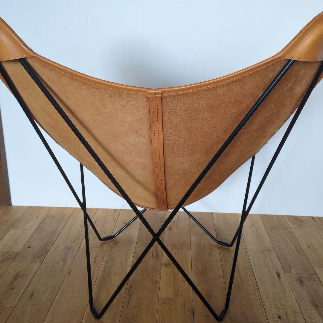 CUERO バタフライチェア ブラウンレザー BKF 椅子