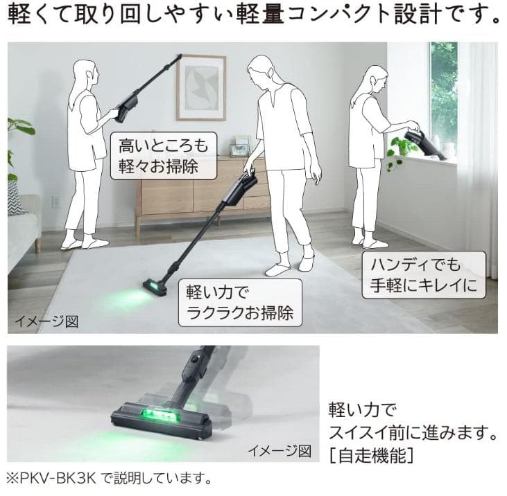 【新品】日立　掃除機（スティック・紙パック式） PKV-BK3K V