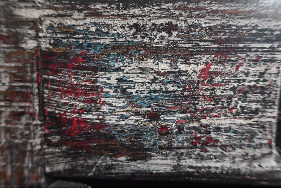 アンティーク チーク材 インド 古家具 ローボード ローキャビネット