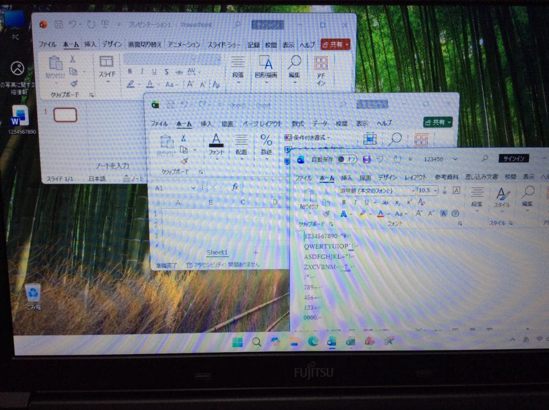 富士通ノートPC　Win11 Corei5 8G SSD240G Office