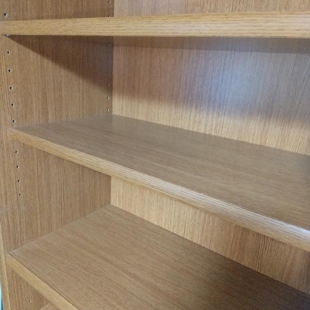 大きい本棚③　木製　ダークブラウン　幅60cm　高224cm　１個　匿名配送のみ