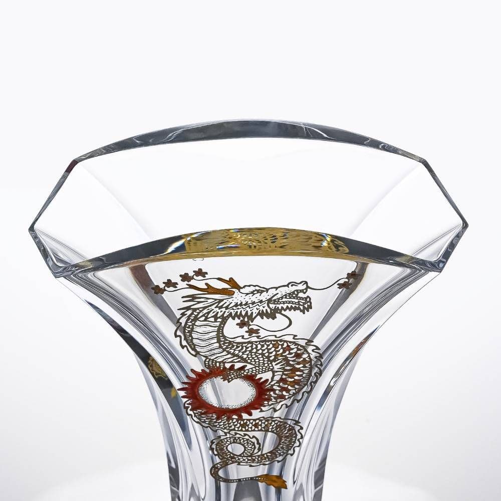 レア Baccarat フラワーベース 花瓶ギンコ バカラ龍 竜 辰GINKGO