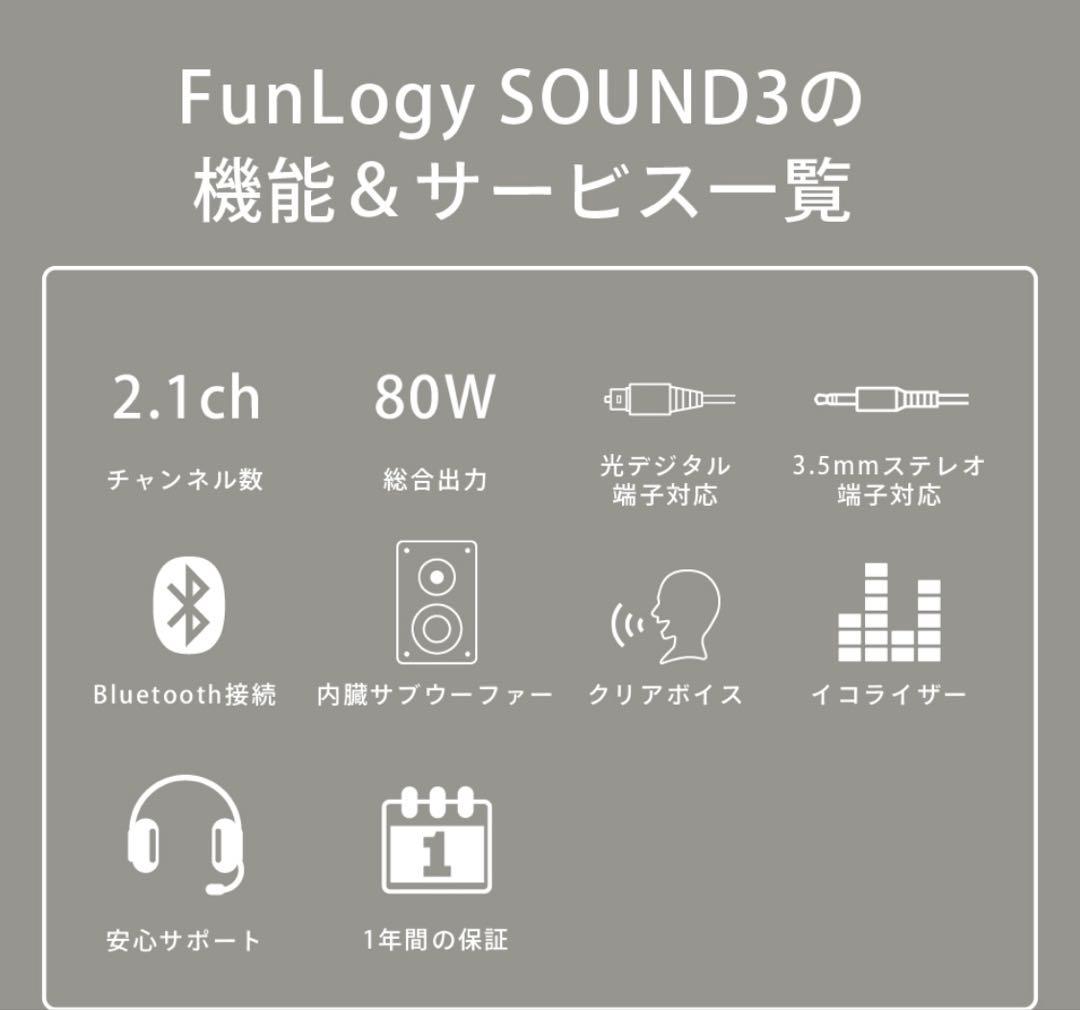 FUNLOGY 3 スピーカー　未使用