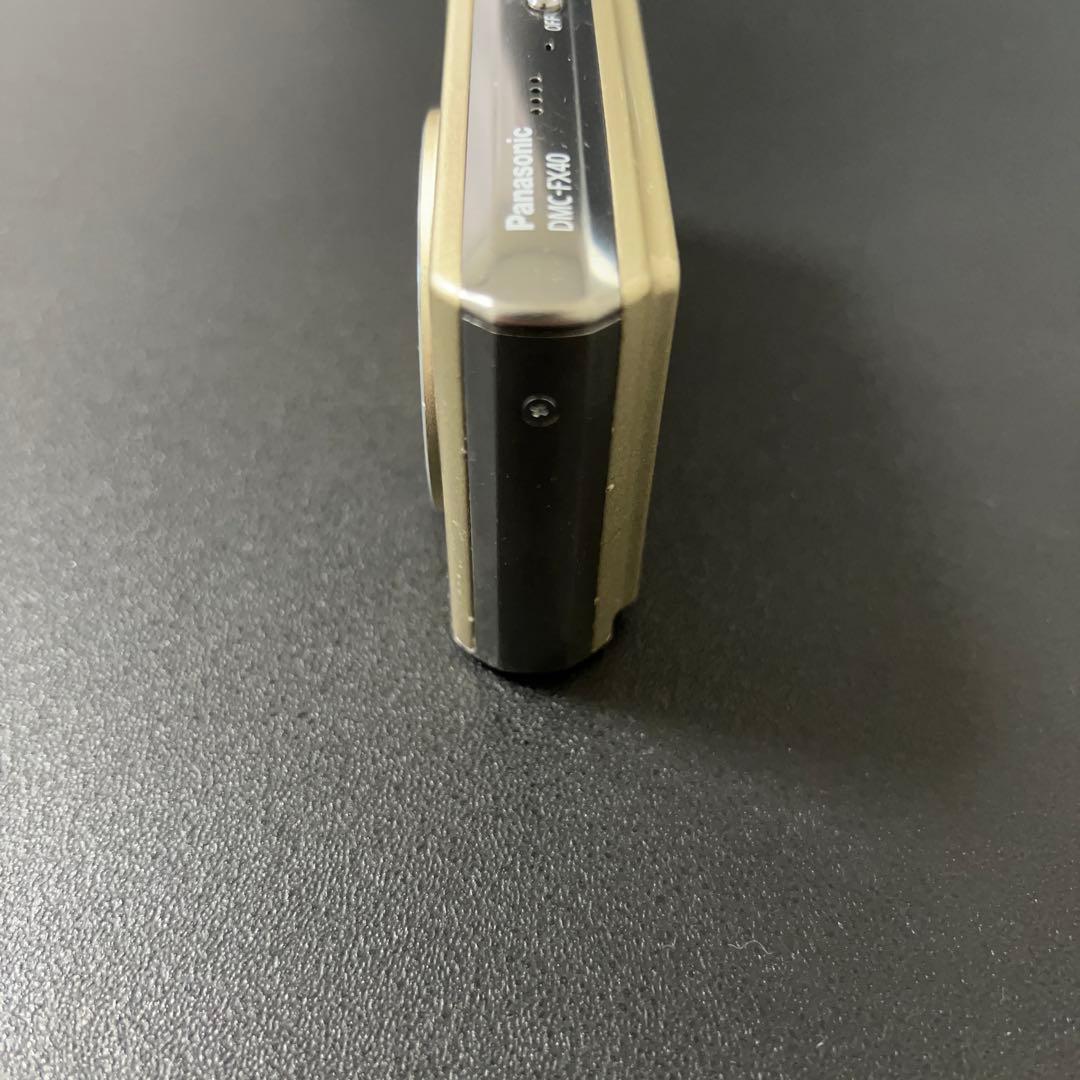 【動作品】 Panasonic LUMIX DMC-FX40 ゴールド コンデジ
